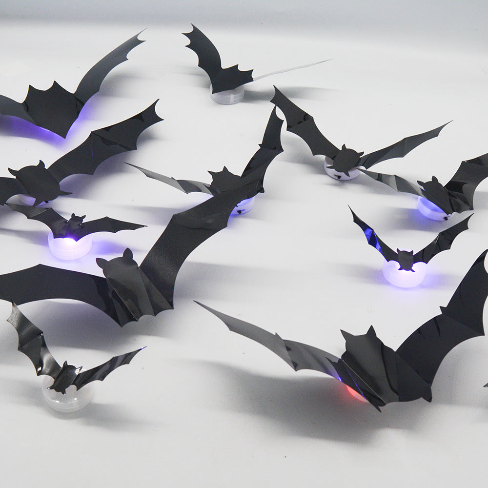 LED night light bat festival party flashing wall stickers